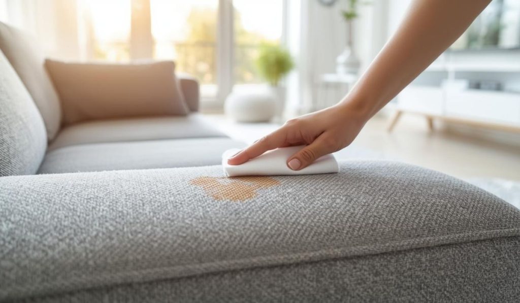 Coffee Spills on sofa