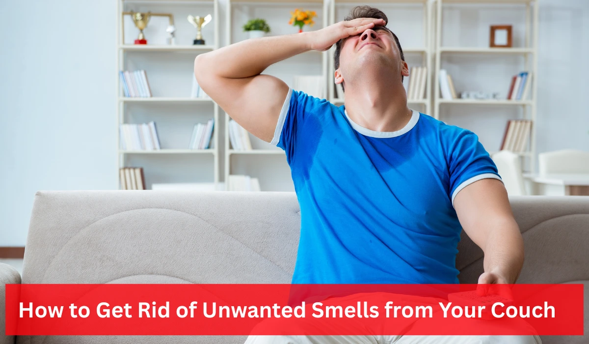 Unwanted Smells from Your Couch disturbing the man.