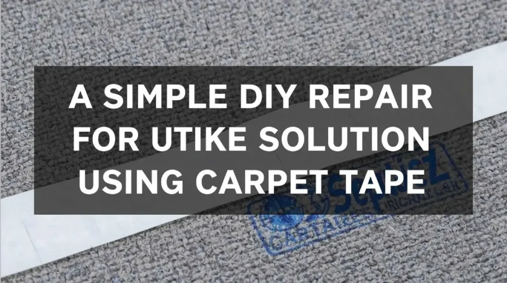 DIY Carpet Repair Solution Using Carpet Tape