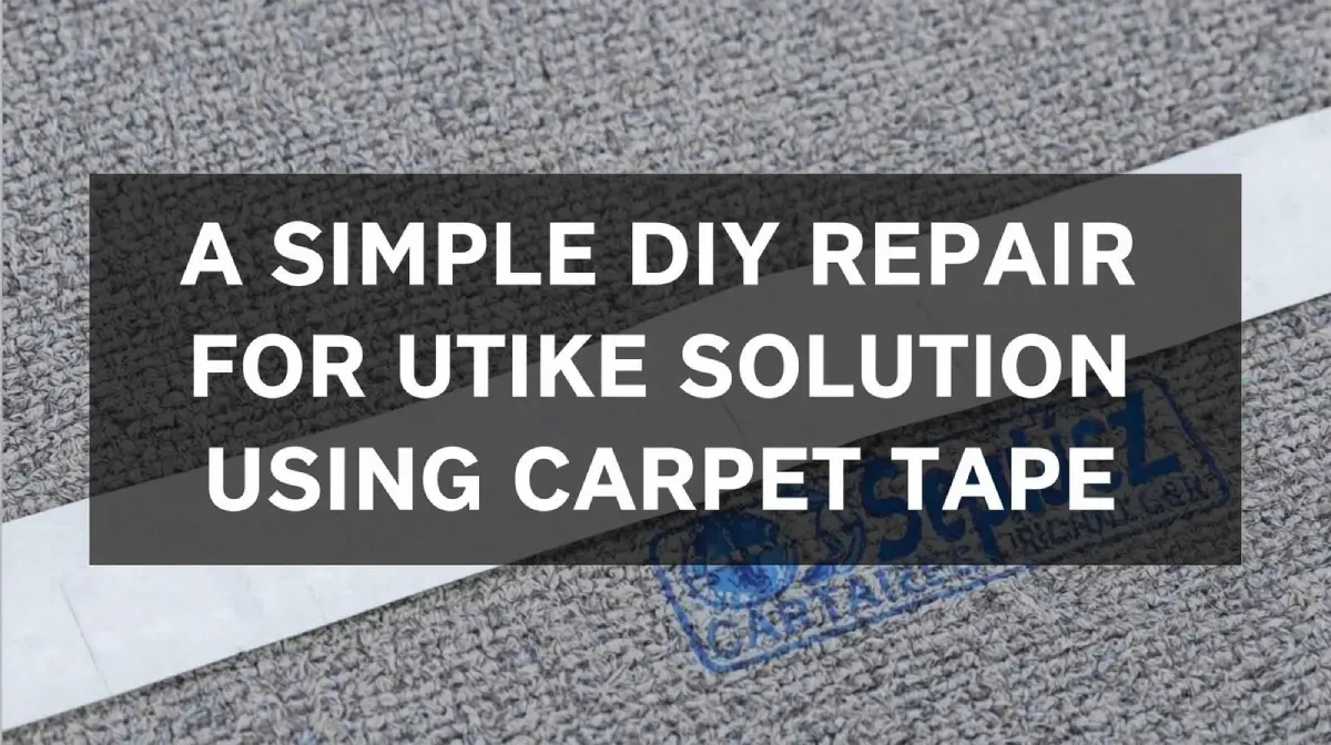 DIY Carpet Repair Solution Using Carpet Tape
