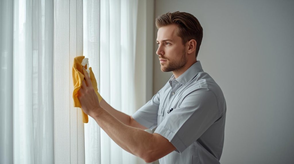 professional cleaning curtain